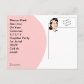 Briefkaart Cute Wink Enterprise Party Hosting Brie (Achterkant)