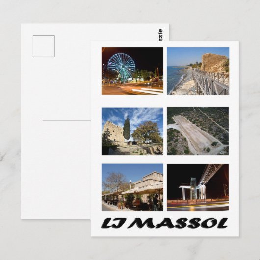 Briefkaart Cyprus Limassol (Voorkant / Achterkant)