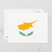 Briefkaart Cyprus-vlag (Voorkant / Achterkant)