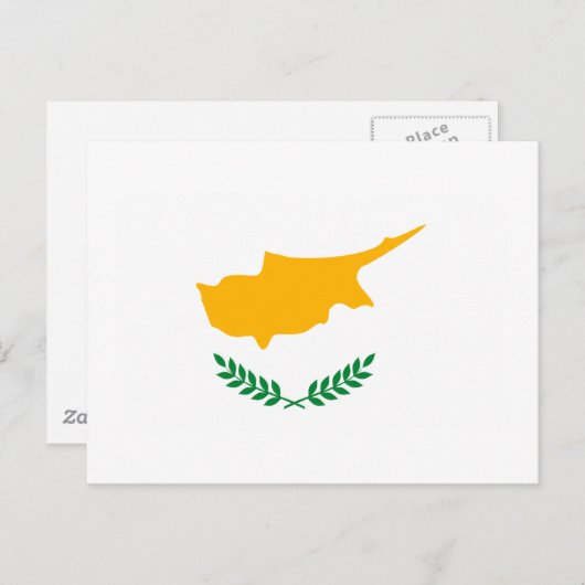 Briefkaart Cyprus-vlag (Voorkant / Achterkant)