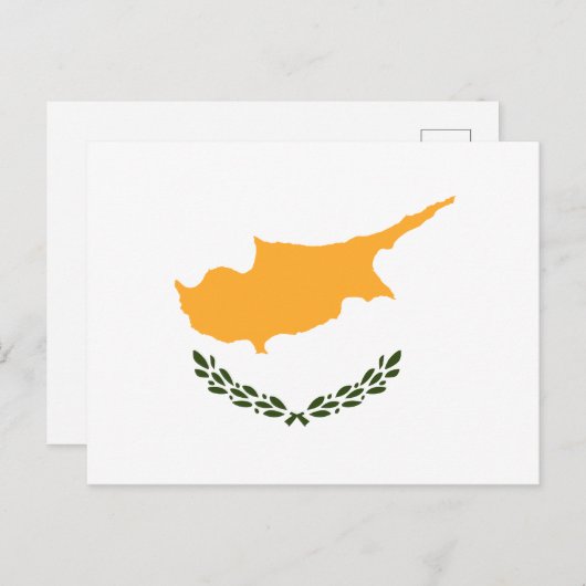 Briefkaart Cyprus-vlag (Voorkant / Achterkant)