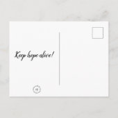 Briefkaart - Dacht: Blijf hoop in leven! (Achterkant)