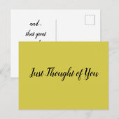 Briefkaart - Dacht: en... die grote glimlach! (Voorkant / Achterkant)