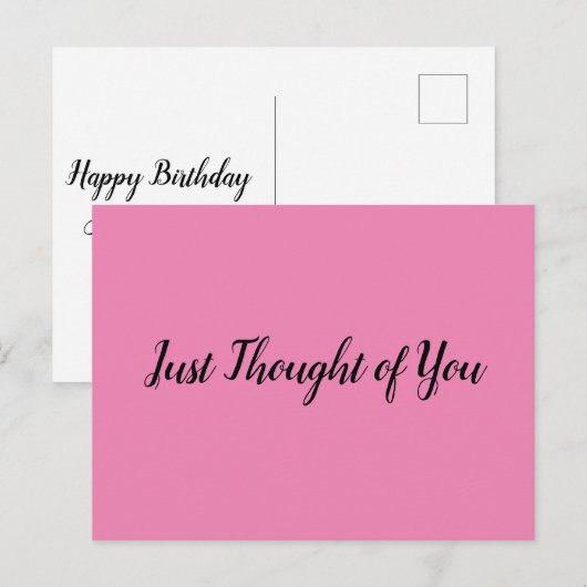 Briefkaart - Dacht: Fijne verjaardag.. speciale da (Voorkant / Achterkant)