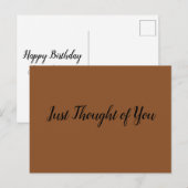 Briefkaart - Dacht: Gelukkig Man op de verjaardag! (Voorkant / Achterkant)