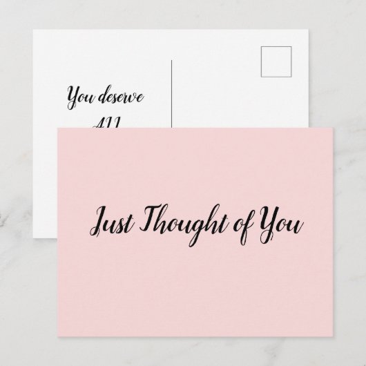 Briefkaart - Dacht: Jullie verdienen het allemaal! (Voorkant / Achterkant)