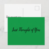 Briefkaart - Dacht: Laten we snel verbinding maken (Voorkant / Achterkant)