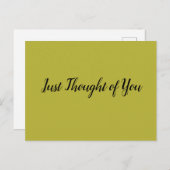 Briefkaart - Dacht: vrede. (Voorkant / Achterkant)