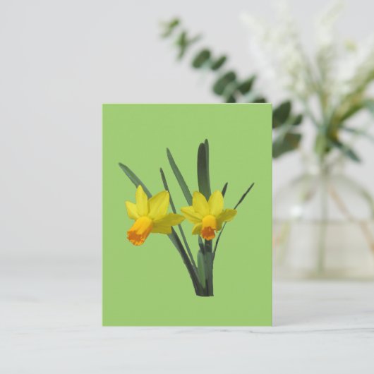 Briefkaart - Daffodil (Staand voorkant)