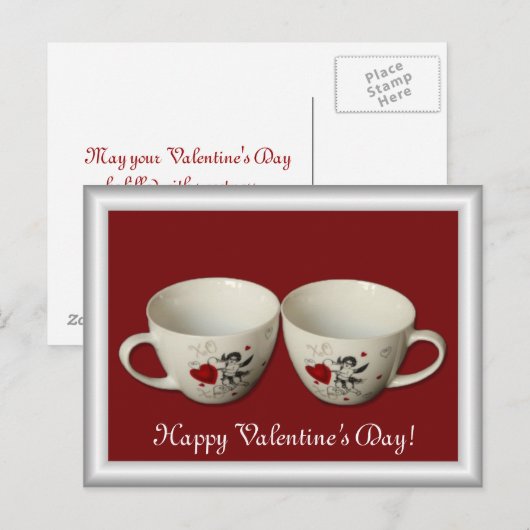 Briefkaart dag valentijn (Voorkant / Achterkant)