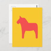 Briefkaart Dala Horse (Voorkant / Achterkant)