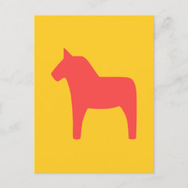 Briefkaart Dala Horse