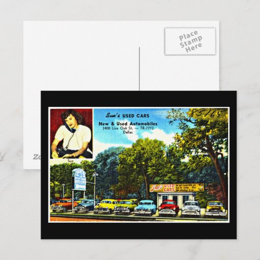 Briefkaart- Dallas Artwork-18 Briefkaart (Voorkant / Achterkant)