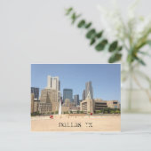 briefkaart "DALLAS, TX" (Staand voorkant)