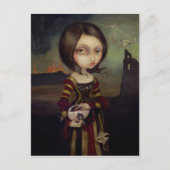 briefkaart "Dame met een Bosch Eieren" (Voorkant)