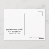 Briefkaart Dank u Nota's Lumberjack Geplakt Baby (Achterkant)