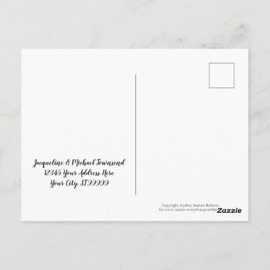 Briefkaart Dank u Nota's Lumberjack Geplakt Baby (Achterkant)