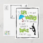 Briefkaart: Dans in het Citaat van de Regen Briefkaart (Voorkant / Achterkant)