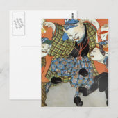 Briefkaart dansende katten (Voorkant / Achterkant)