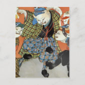 Briefkaart dansende katten (Voorkant)