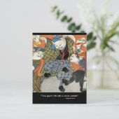 Briefkaart dansende katten (Staand voorkant)