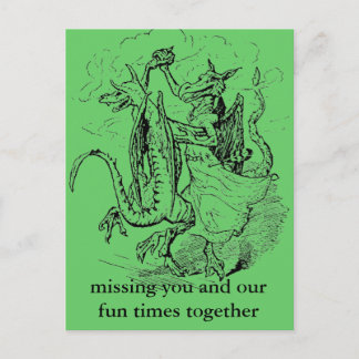 Briefkaart Dansingsdragons