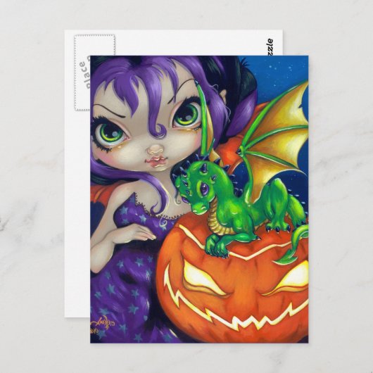 briefkaart "Darling Dragonling II" (Voorkant / Achterkant)