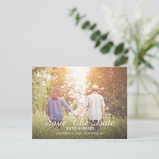 Briefkaart Datum bekendmaking opslaan (Staand voorkant)