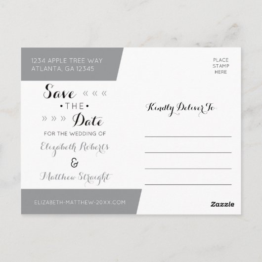 Briefkaart Datum bekendmaking opslaan (Achterkant)