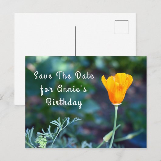 Briefkaart Datum bekendmaking opslaan (Voorkant / Achterkant)