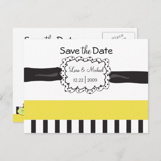 Briefkaart datum opslaan (Voorkant / Achterkant)