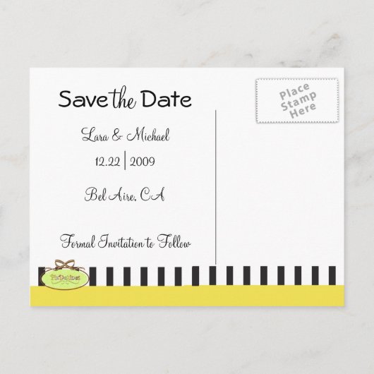 Briefkaart datum opslaan (Achterkant)