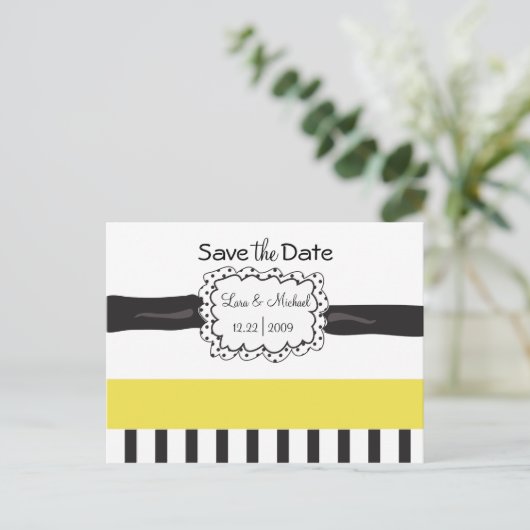 Briefkaart datum opslaan (Staand voorkant)