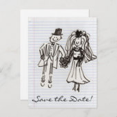 briefkaart "DATUM OPSLAAN" (Voorkant / Achterkant)