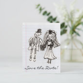 briefkaart "DATUM OPSLAAN" (Staand voorkant)