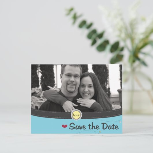 Briefkaart Datum opslaan (Staand voorkant)