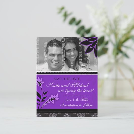 Briefkaart Datum opslaan (Staand voorkant)