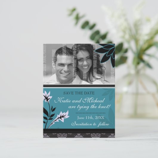 Briefkaart Datum opslaan (Staand voorkant)