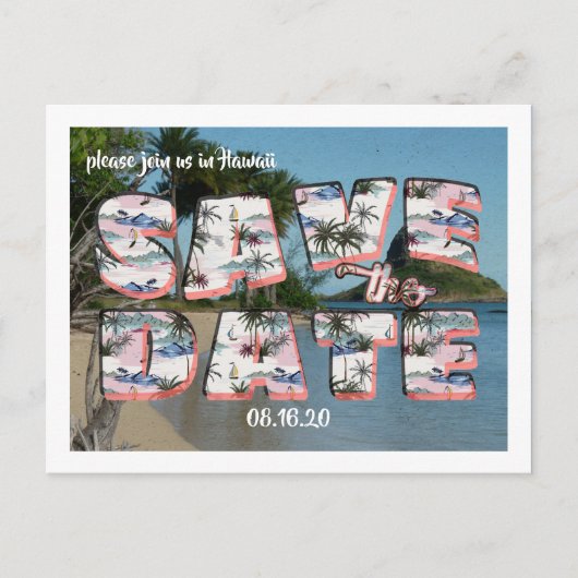 Briefkaart | Datum opslaan (Voorkant)