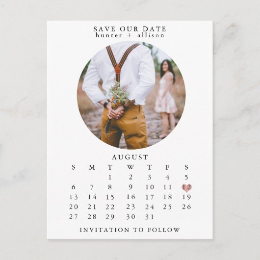 Briefkaart Datum opslaan (Voorkant)