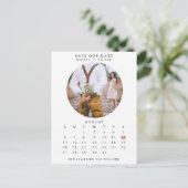 Briefkaart Datum opslaan (Staand voorkant)