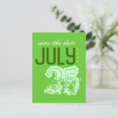 Briefkaart Datum opslaan (Staand voorkant)