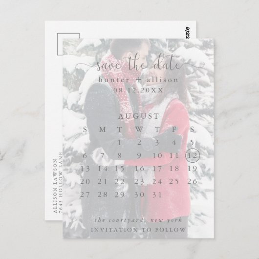 Briefkaart | Datum opslaan | Agenda (Voorkant / Achterkant)