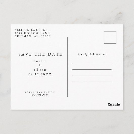 Briefkaart | Datum opslaan | Agenda (Achterkant)