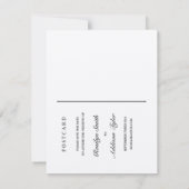 Briefkaart Datum opslaan - Quill (Achterkant)