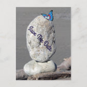 Briefkaart Datum vlinder opslaan (Voorkant)