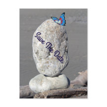 Briefkaart Datum vlinder opslaan