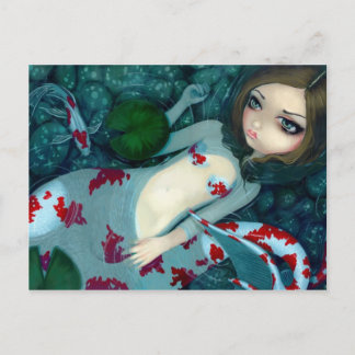 briefkaart "Daydreaming Koi Mermaid"
