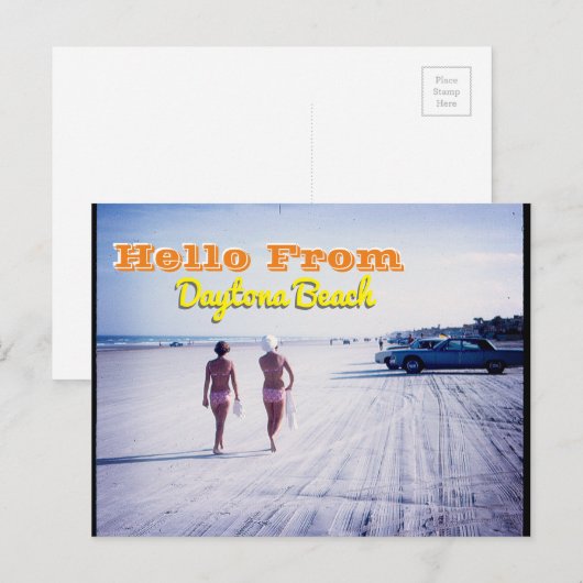  Briefkaart Daytona Beach Florida (Voorkant / Achterkant)