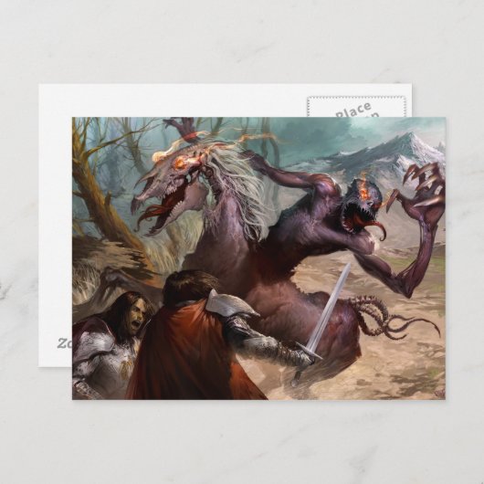 Briefkaart - de Aanval van Nuckelavee (Voorkant / Achterkant)